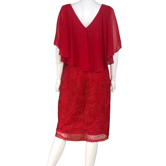 Miss Kim Red Cocktail Dress - Picture 6 of 8